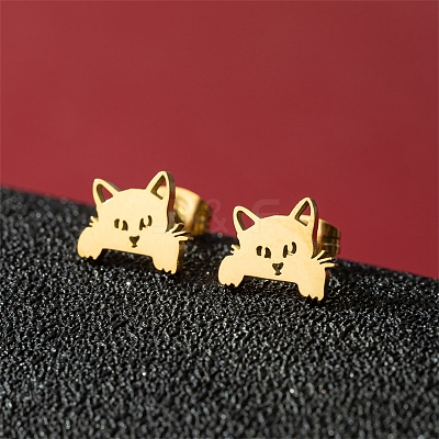 Stainless Steel Stud Earrings PW-WG88127-29-1