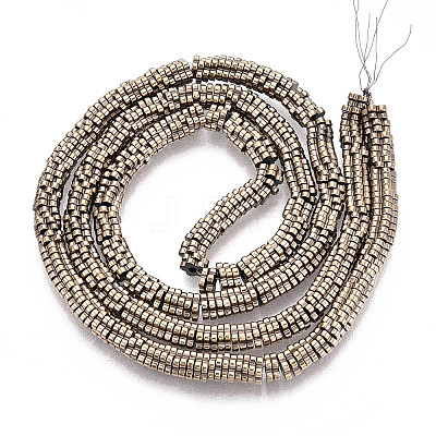 Electroplated Synthetic Non-magnetic Hematite Beads Strands G-T139-63B-1