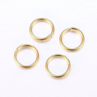 304 Stainless Steel Open Jump Rings STAS-O098-01G-19-1
