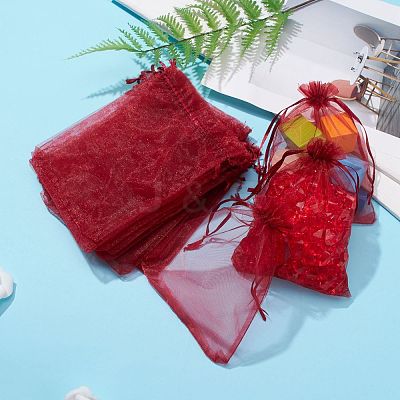 Organza Gift Bags with Drawstring OP-R016-13x18cm-03-1