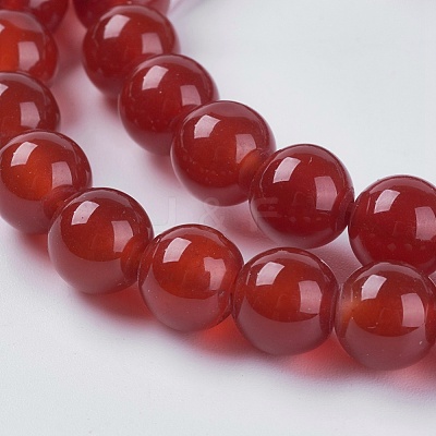 Natural Carnelian Beads Strands G-GSR8MM060-2-1