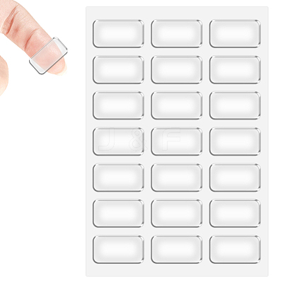 32Pcs Transparent Acrylic Double-sided Adhesive Stickers FIND-WH0139-98C-1