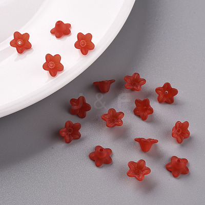 Transparent Acrylic Beads X-PL554-01-1