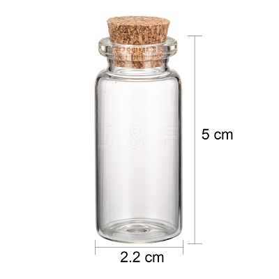 Glass Jar Bead Containers X-CON-Q005-1