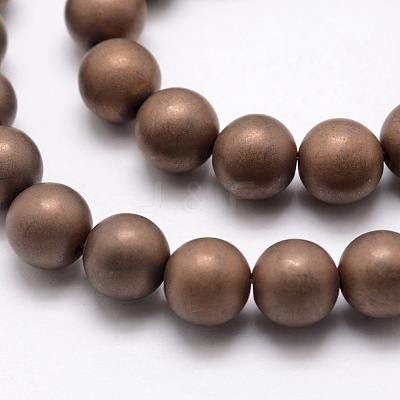 Electroplate Non-magnetic Synthetic Hematite Beads Strands G-R363-6mm-05-1