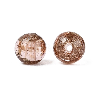 Handmade Gold Sand Lampwork Beads LAMP-N045-01C-09-1