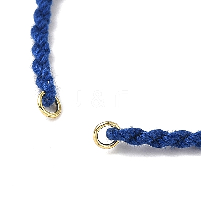 Braided Cotton Cord Bracelet Making MAK-L043-02G-05-1