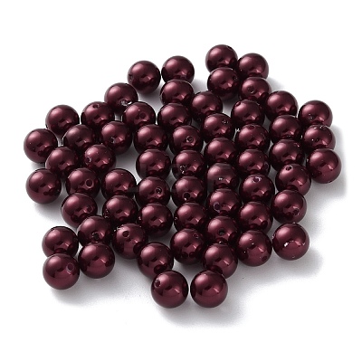 Plastic Imitation Pearl Beads X-FIND-M059-01C-02-1