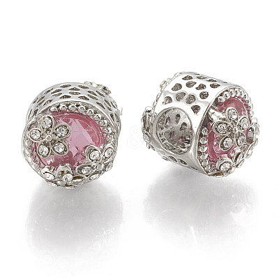 Alloy Rhinestone Beads PALLOY-T048-10P-1
