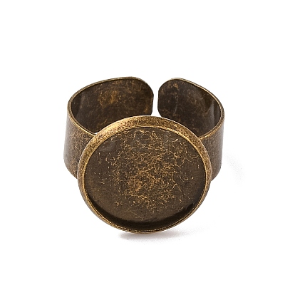 Antique Bronze Brass Finger Ring Shanks X-UNKW-C2902-AB-1