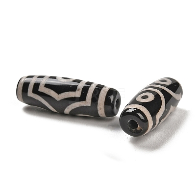 Tibetan Style dZi Beads TDZI-R002-02E-1