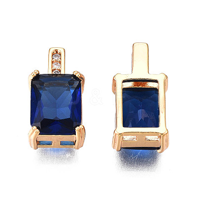 Brass Micro Pave Cubic Zirconia Charms KK-N216-345E-1