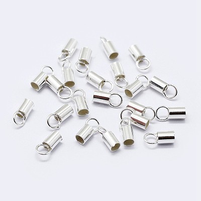 925 Sterling Silver Cord Ends STER-F036-21S-2.5mm-1