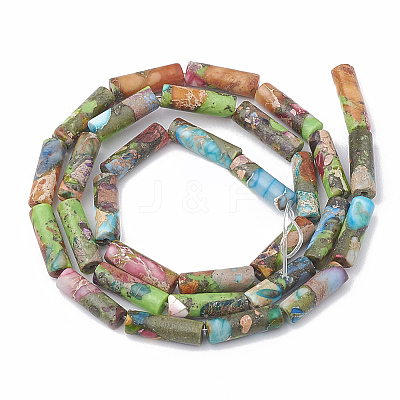 Synthetic Imperial Jasper Beads Strands G-S322-002E-1-1