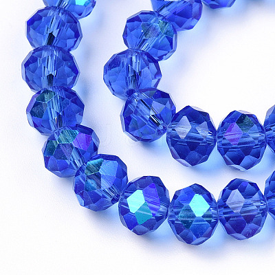 Electroplate Glass Beads Strands X1-EGLA-A034-T8mm-L26-1