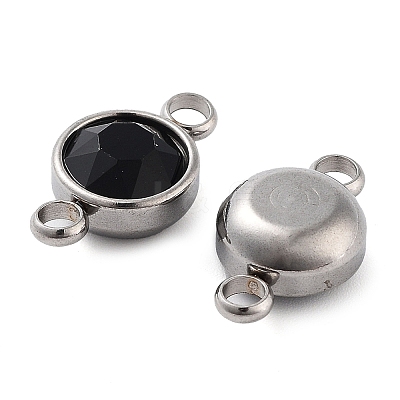 Glass Connector Charms GLAA-G018-P13-1
