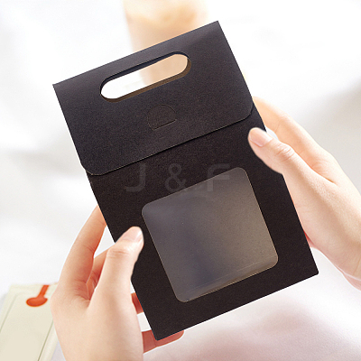 Rectangle Paper Storage Gift Boxes with Clear Window LS-CON-WH0095-60-1