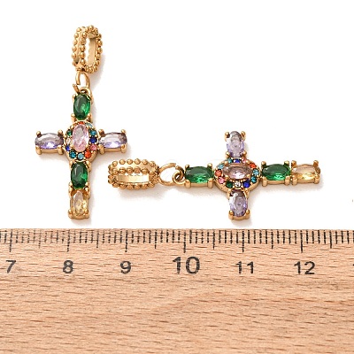 304 Stainless Steel Rhinestone Pendants RB-CBA5CCB-05G-G-1