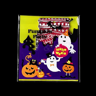 Halloween Theme Plastic Bakeware Bag OPP-Q004-01E-1