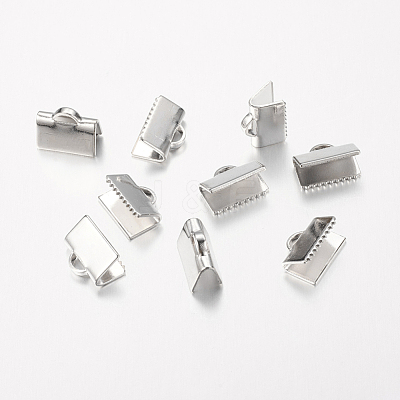 Brass Ribbon Crimp Ends J0JMT-NF-1