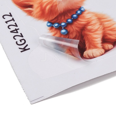 Animals PVC Waterproof Self Adhesive Stickers STIC-K001-04B-1