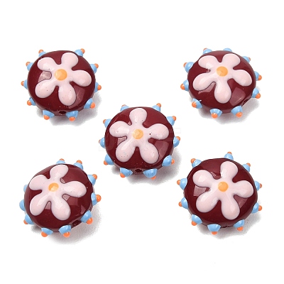 Baking Paint Glass Enamel Beads LAMP-S080-03D-1