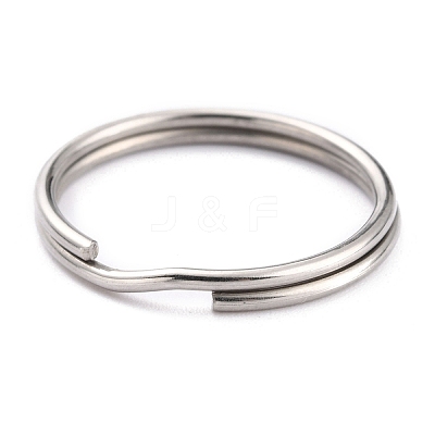 Non-Tarnish 304 Stainless Steel Split Key Rings X-STAS-H153-02P-1