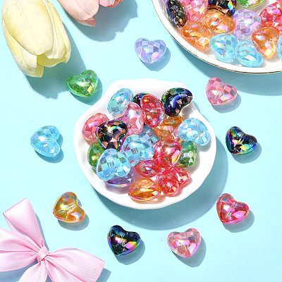 UV Plating Acrylic Beads OACR-CJC0009-07-1