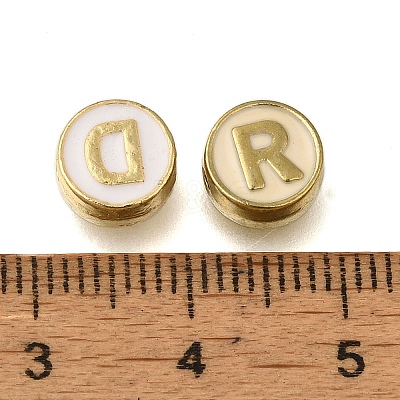 (Defective Closeout Sale: Enamel Yellowing)Alloy Enamel Beads ENAM-XCP0001-44-1