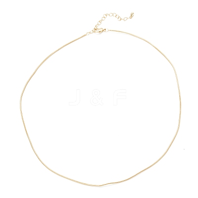 Brass Snake Chain Necklaces X-NJEW-K123-07G-1