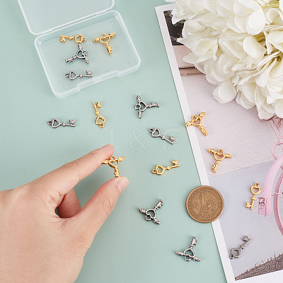 16Pcs 4 Style 304 Stainless Steel Pendants STAS-DC0008-33-1