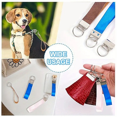 30Pcs 5 Colors Iron Ribbon Ends IFIN-YW0004-02-1
