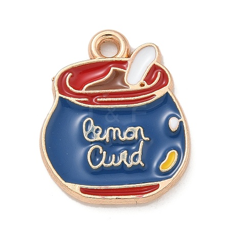 Alloy Enamel Pendants ENAM-A008-21KCG-1