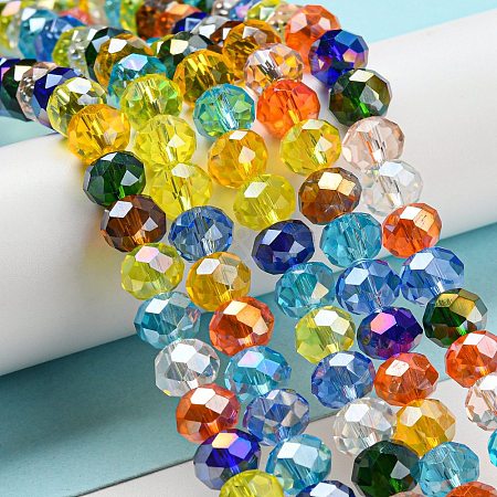 Glass Beads Strands EGLA-A034-M8mm-61-1