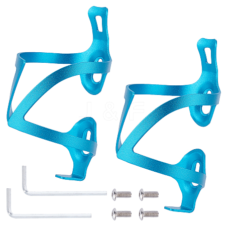 Aluminum Alloy Bicycle Drink Water Bottle Cup Holder Cage AJEW-WH0143-30E-1