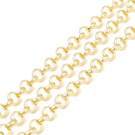 Rack Plating Brass Rolo Chains CHC-B021-02G-1