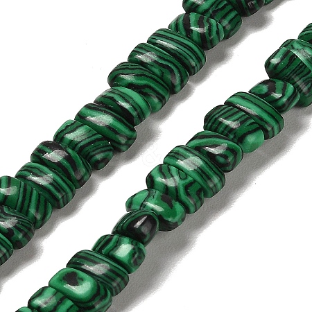 Synthetic Malachite Beads Strands G-Q167-B21-01-1