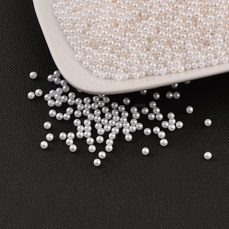 1000Pcs Imitation Pearl Acrylic Beads OACR-S011-9mm-Z9-1