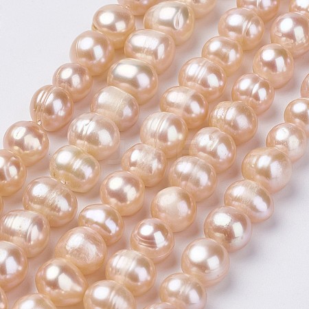Natural Cultured Freshwater Pearl Beads Strands PEAR-D187-03-1