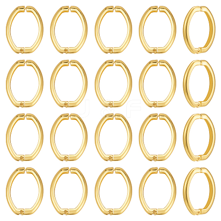 20Pcs Brass Twister Clasps KK-UN0005-31-1