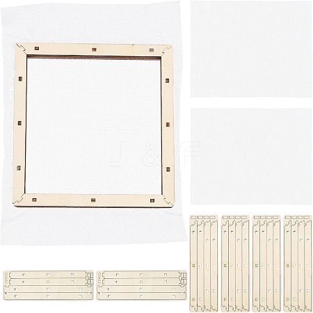 Basswood Assembled Paper Making Frame DIY-WH0001-74-1