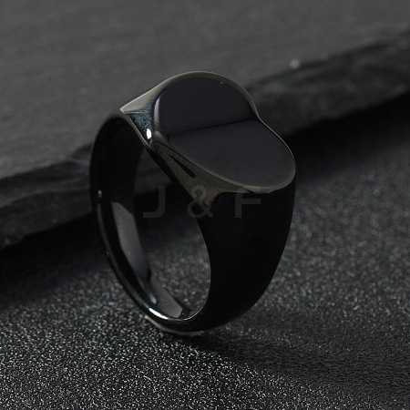 Heart 201 Stainless Steel Finger Rings FS-WG1ADC4-06-1