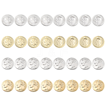 32Pcs 2 Style Brass Charms KK-SC0002-54-1