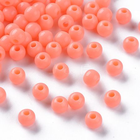 Opaque Acrylic Beads MACR-S370-C6mm-SS2109-1