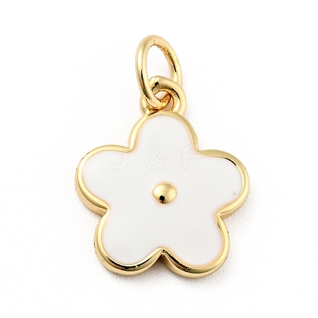 Rack Plating Brass Enamel Charms KK-G387-09G-01-1