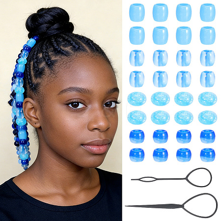 1Bag Plastic Hair Braiding Tool FIND-PA0001-58-1
