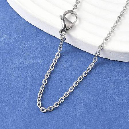 Tarnish Resistant 304 Stainless Steel Cable Chain Necklaces NJEW-P147-07P-1