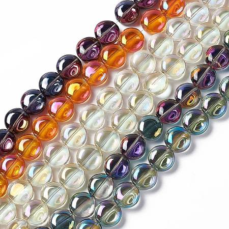 Electroplate Glass Beads Strands EGLA-L033-FR-1