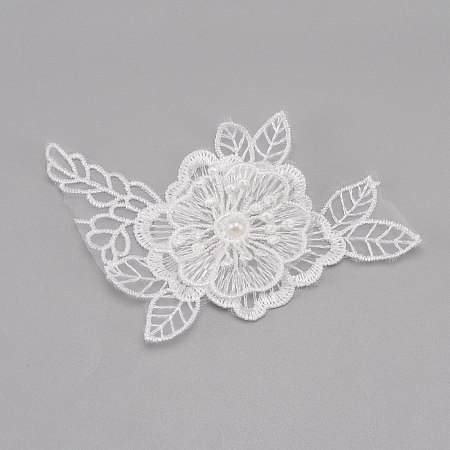 Milk Fiber Lace Embroidery Costume Accessories DIY-WH0019-57-1