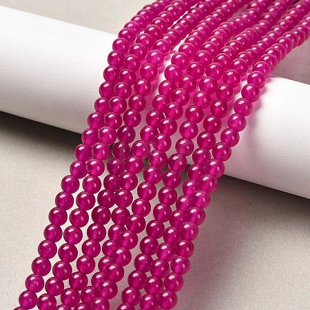 Natural & Dyed Malaysia Jade Bead Strands X-G-A146-4mm-A15-1